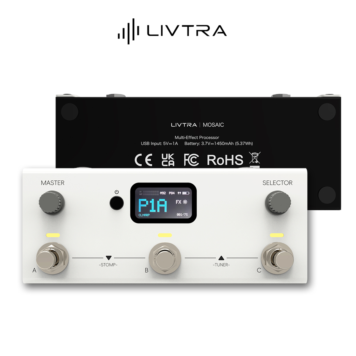 Audio Interface Usb - LIVTRA MOSAIC 올인원 기타 이펙트 페달