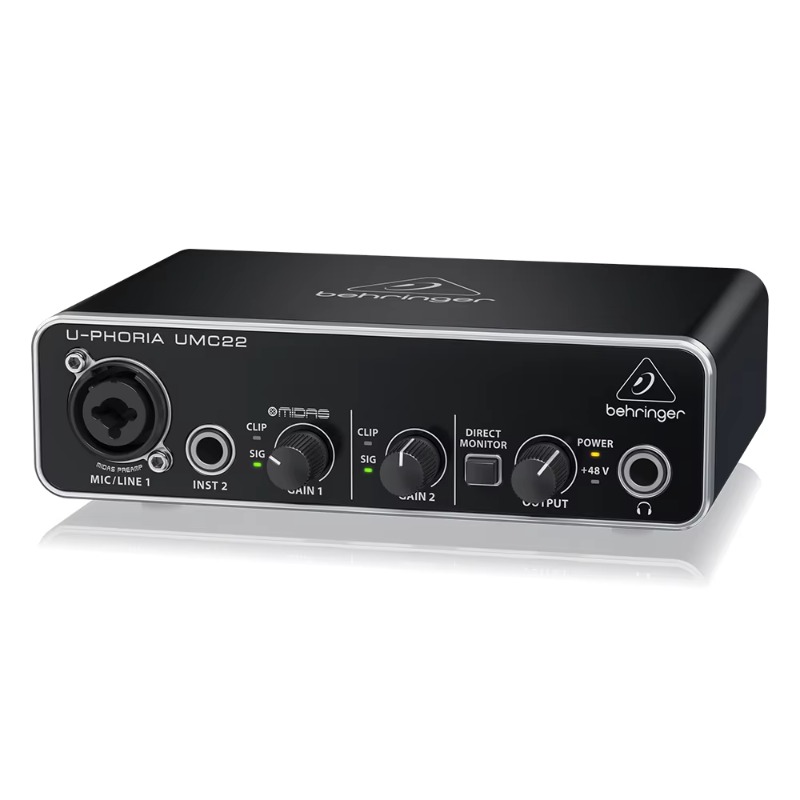 베링거 UMC22 사운드 카드 2채널 USB 오디오 인 - Audio Interface Usb 리뷰 및 가격