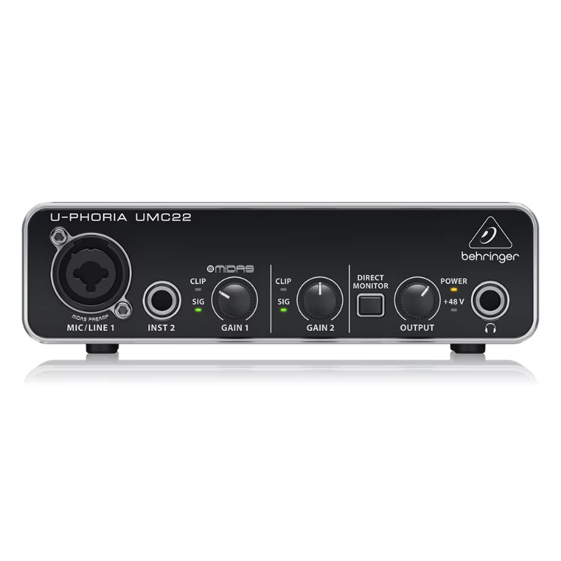 베링거 UMC22 사운드 카드 2채널 USB 오디오 인 - Audio Interface Usb 리뷰 및 가격