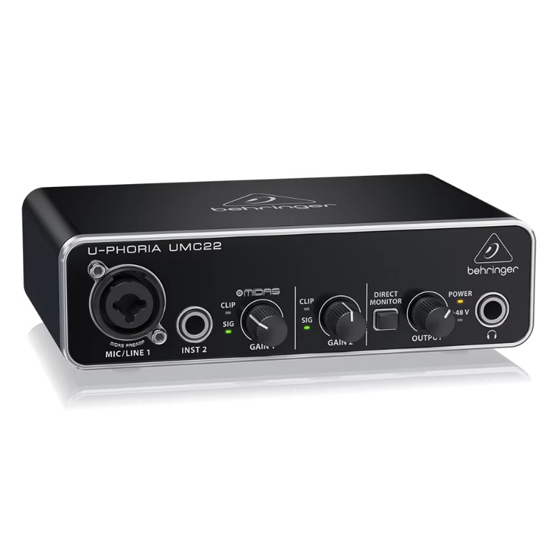 베링거 UMC22 사운드 카드 2채널 USB 오디오 인 - Audio Interface Usb 리뷰 및 가격