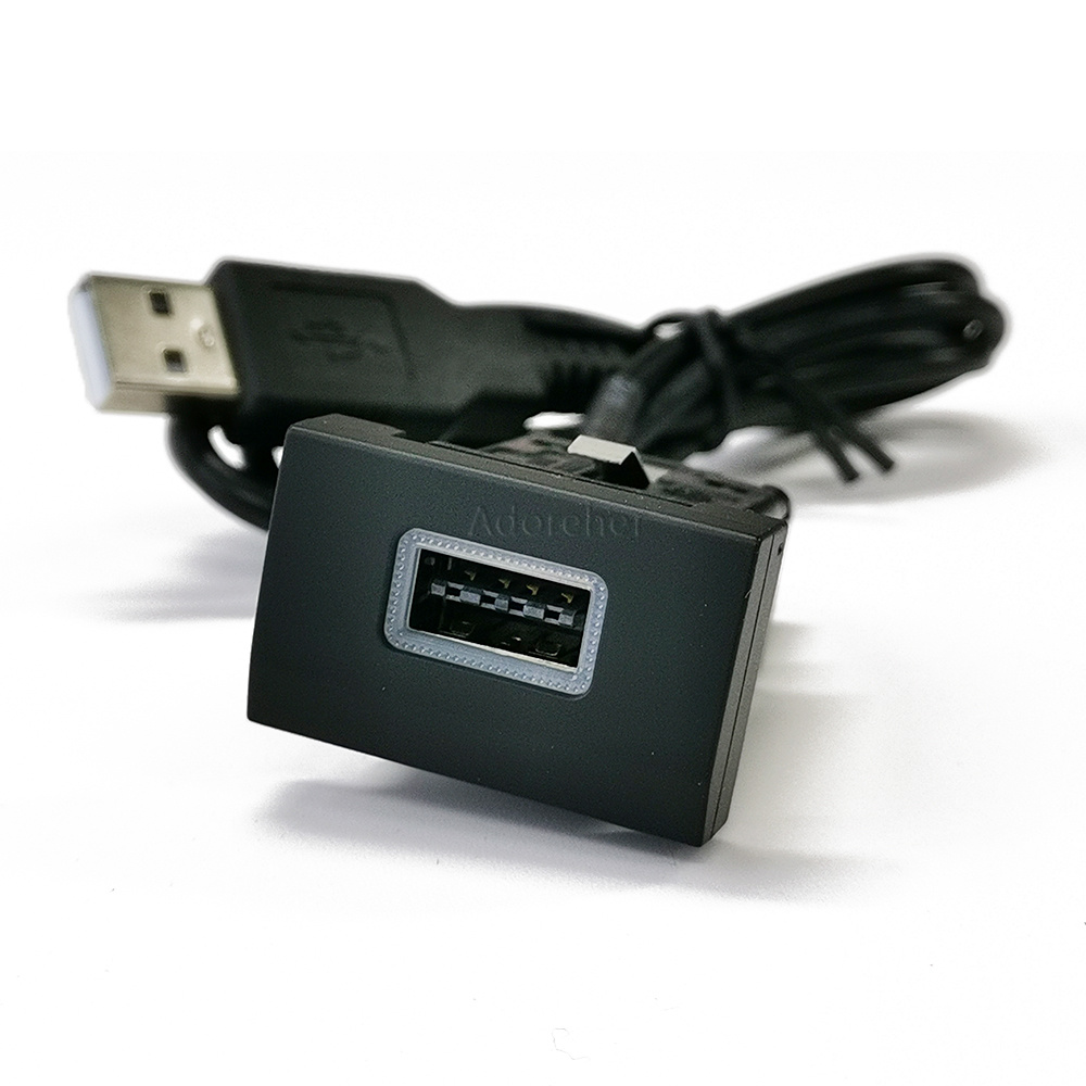 1PC 자동차 USB 입력 어댑터 소켓 오디오 라디오  - Audio Interface Usb 리뷰 및 가격