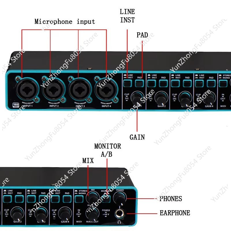 전문가용 3세대 4x4 USB 컴퓨터 오디오 인터페이스 - Audio Interface Usb 리뷰 및 가격