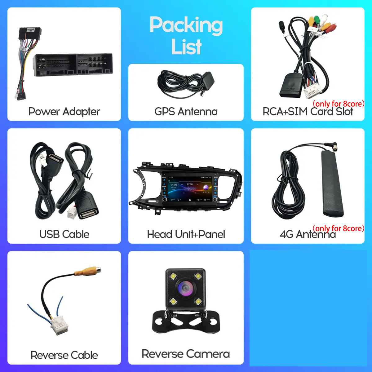 8G 램 128GB QLED 카 라디오 스테레오 비디오 - Audio Music To Text 리뷰 및 가격