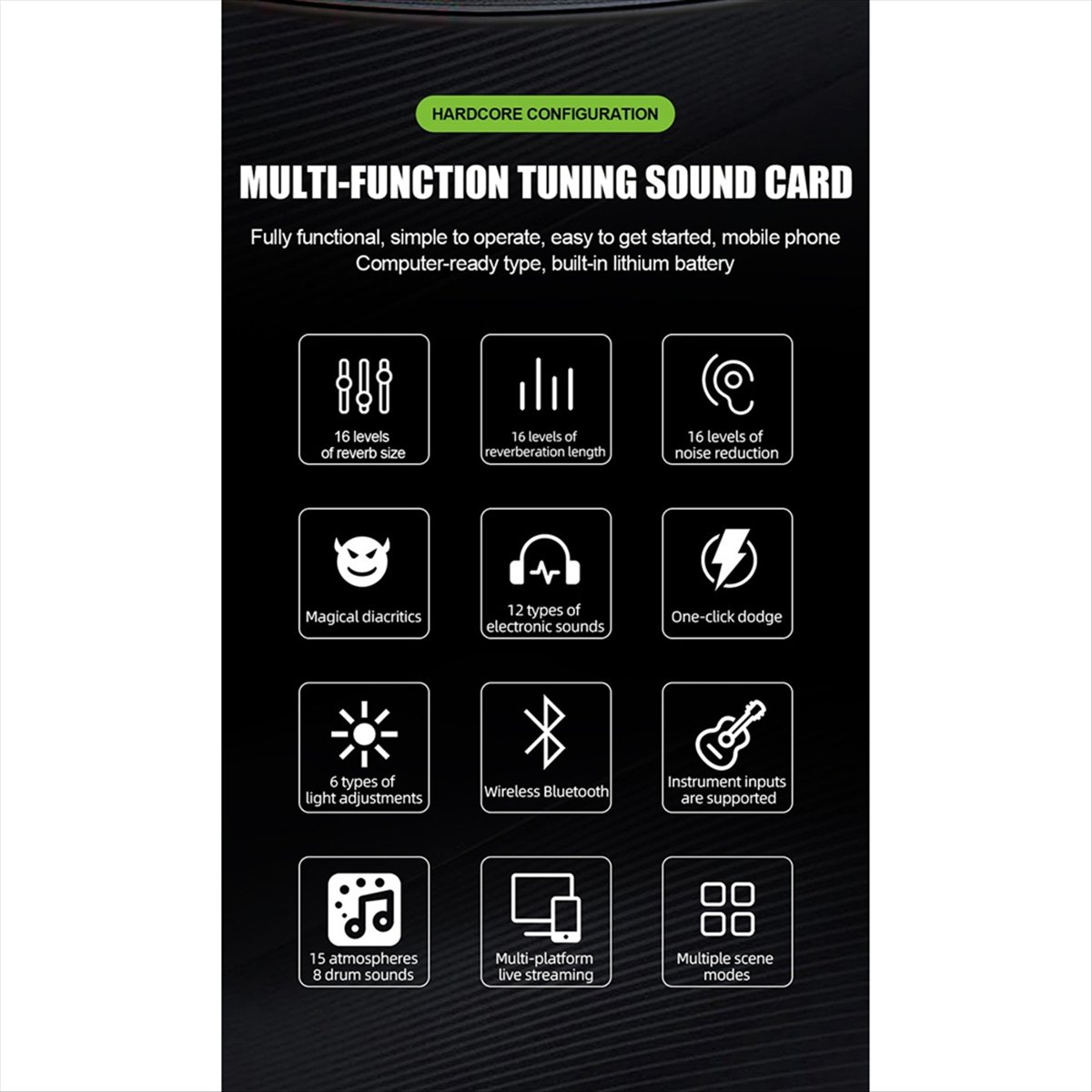 DT77 SN800 라이브 사운드 카드 음성 변조기 방 - Audio Music Changer 리뷰 및 가격