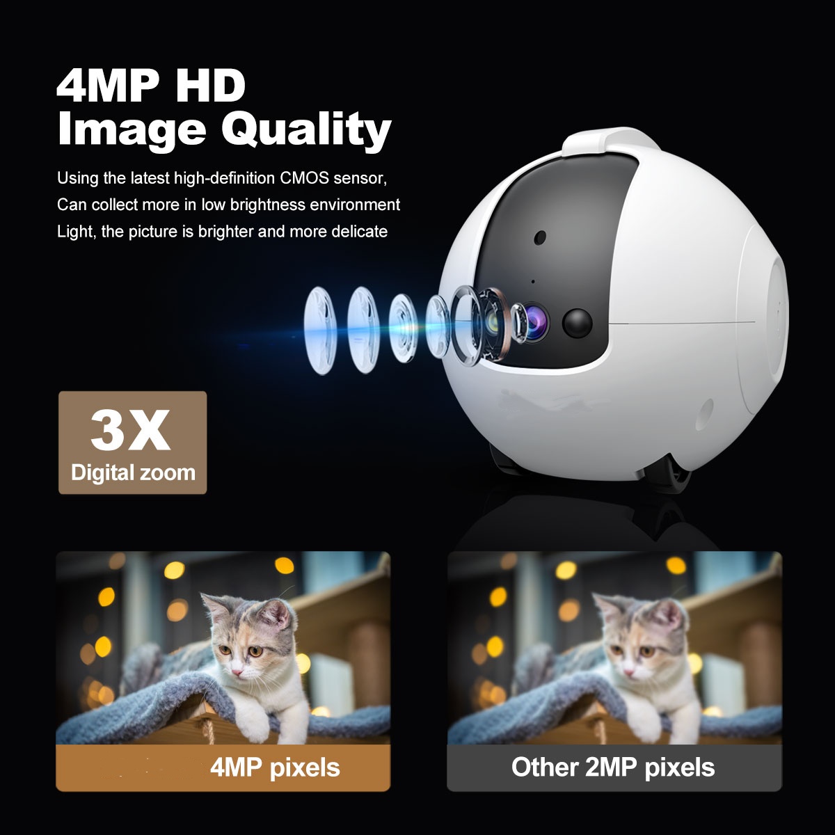 애완동물 카메라 로봇, 4MP 해상도, 양방향 오디오, - Audio & Music Settings Xbox One 리뷰 및 가격