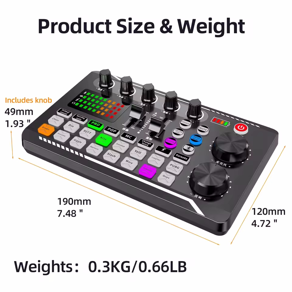 전문 마이크 마이크 블루투스 사운드 믹서 카드 PC용  - Audio Music Changer 리뷰 및 가격